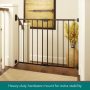 Heavy Duty Metal Construction Walk Pet Gate Hardware Mount For Stairs