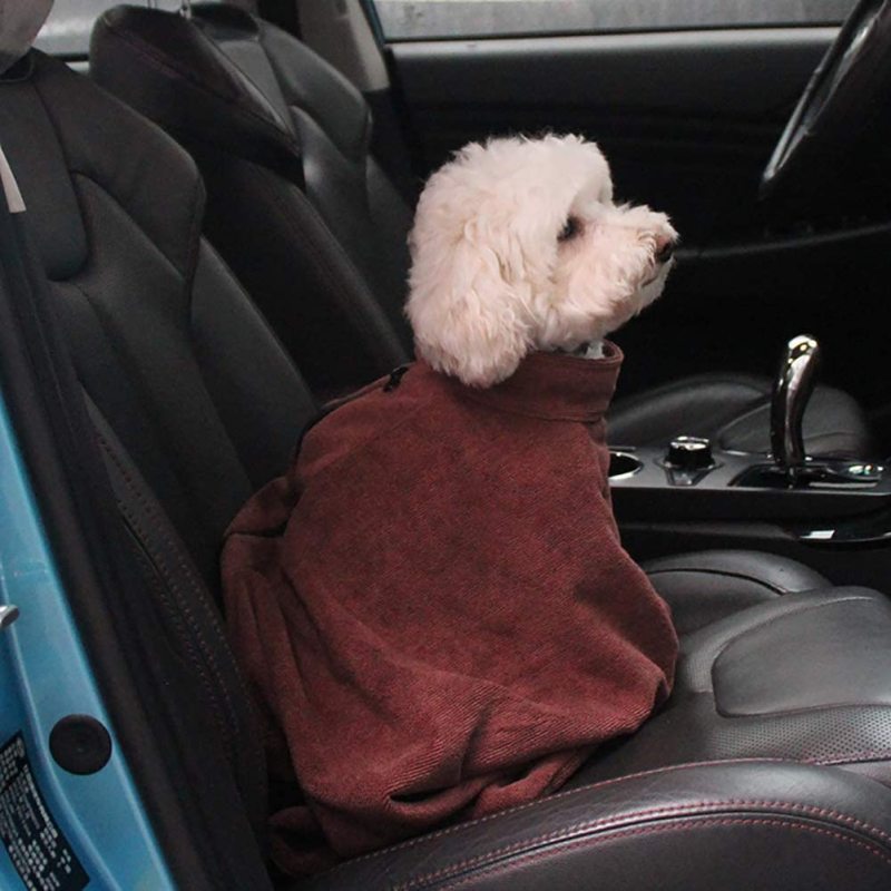 Towelling Dog Bag with Microfiber,Fast Drying Blanket for Shower,Quickly Removes Water Mud and Dirt-Extra Absorbent Towel