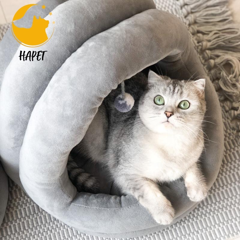 Cat Sleeping Bag House Self Warming Cat Bed for Indoor Cute Soft Fluffy Pet Bed Mat Washable Kitten Bed for Puppy Small Dog Cat