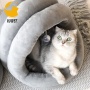 Cat Sleeping Bag House Self Warming Cat Bed for Indoor Cute Soft Fluffy Pet Bed Mat Washable Kitten Bed for Puppy Small Dog Cat