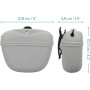Silicone Dog Treat Pouches - Set of 2 - Doggie Treats Bags with Waist Clip - Dog Training & Walks Holder for Pet Snacks