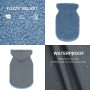 Dog Hoodie Sherpa Reversible Vest for Dogs Waterproof Windproof Cozy Warm Winter Clothes Cold Weather Coats Sweatshirt with Pock