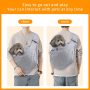 Outdoor Breathable Soft Fabric Puppy Sling Subway Hands-Free