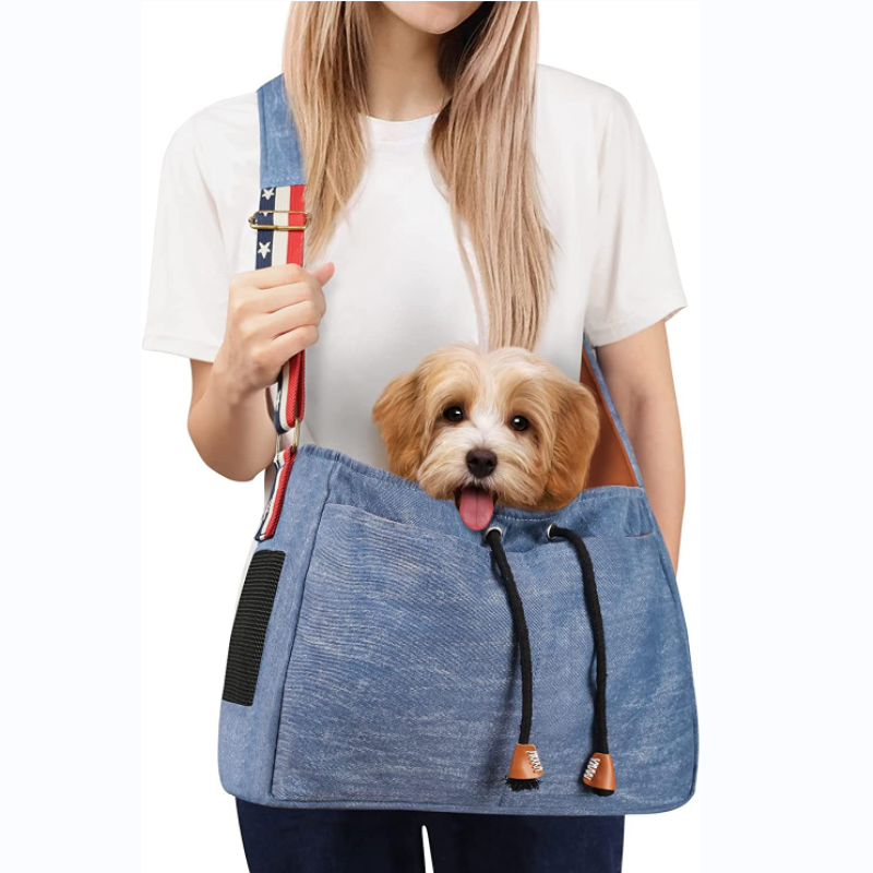 Outdoor Travel Carrier Mesh Puppy Sling Bag Adjustable
