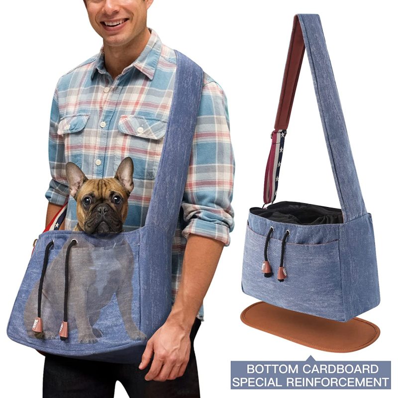 Outdoor Travel Carrier Mesh Puppy Sling Bag Adjustable
