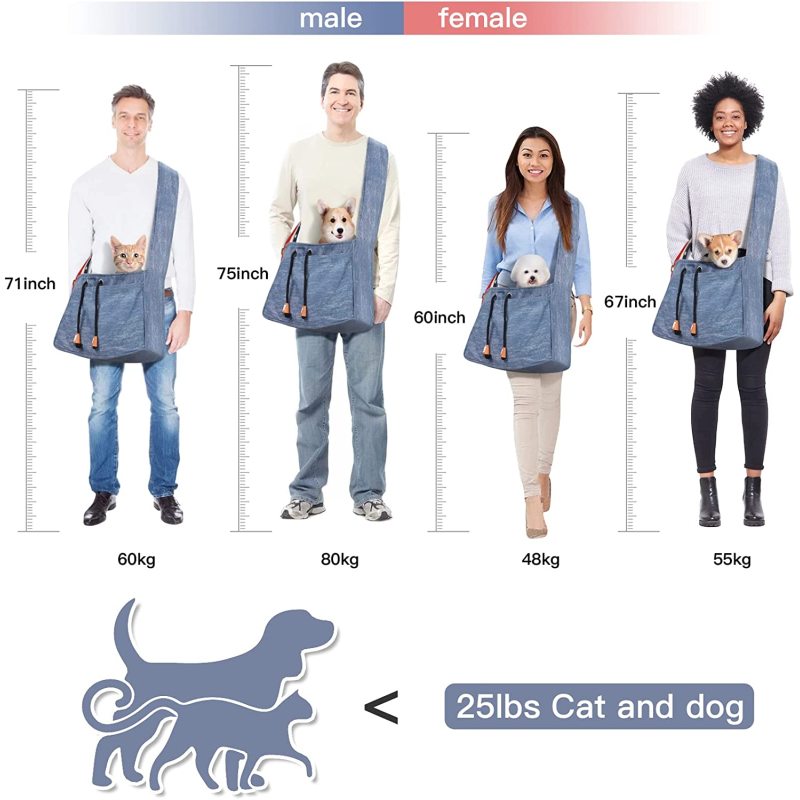 Outdoor Travel Carrier Mesh Puppy Sling Bag Adjustable