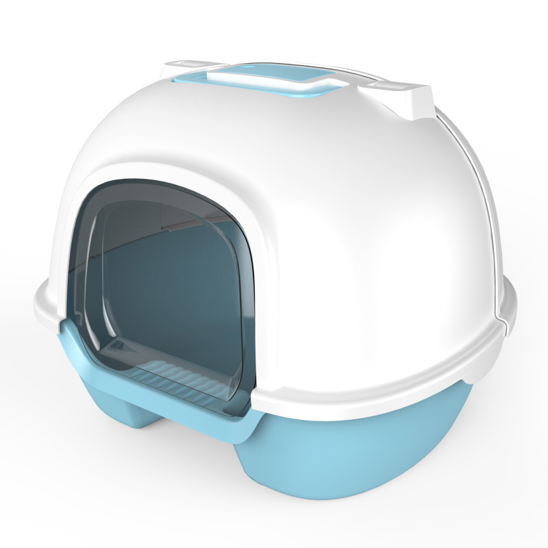 High Quality cat litter box toilet With Window And LOGO Printed Manufacture cat litter box