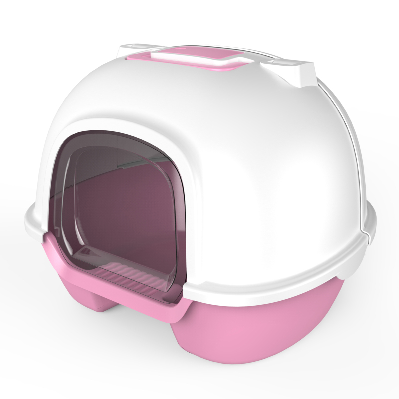 High Quality cat litter box toilet With Window And LOGO Printed Manufacture cat litter box