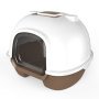 High Quality cat litter box toilet With Window And LOGO Printed Manufacture cat litter box