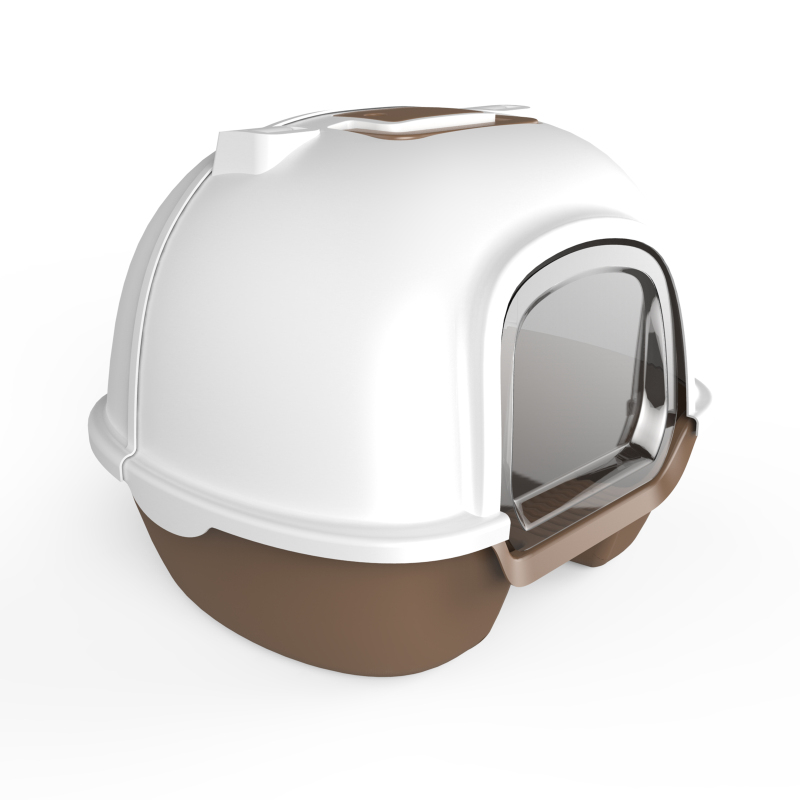 High Quality cat litter box toilet With Window And LOGO Printed Manufacture cat litter box
