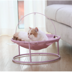Cat Hammock Bed, Elevated Pet Bed Breathable Hanging Nest with Detachable Cover