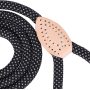 Reflective Dog Chew Proof Dog Leash Climbing Rope Leash w Leather