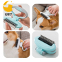 Dog Brush with Adjustable Ring Handle Dog Hair Brush Soothing Massage Comb