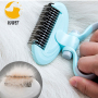 Dog Brush with Adjustable Ring Handle Dog Hair Brush Soothing Massage Comb