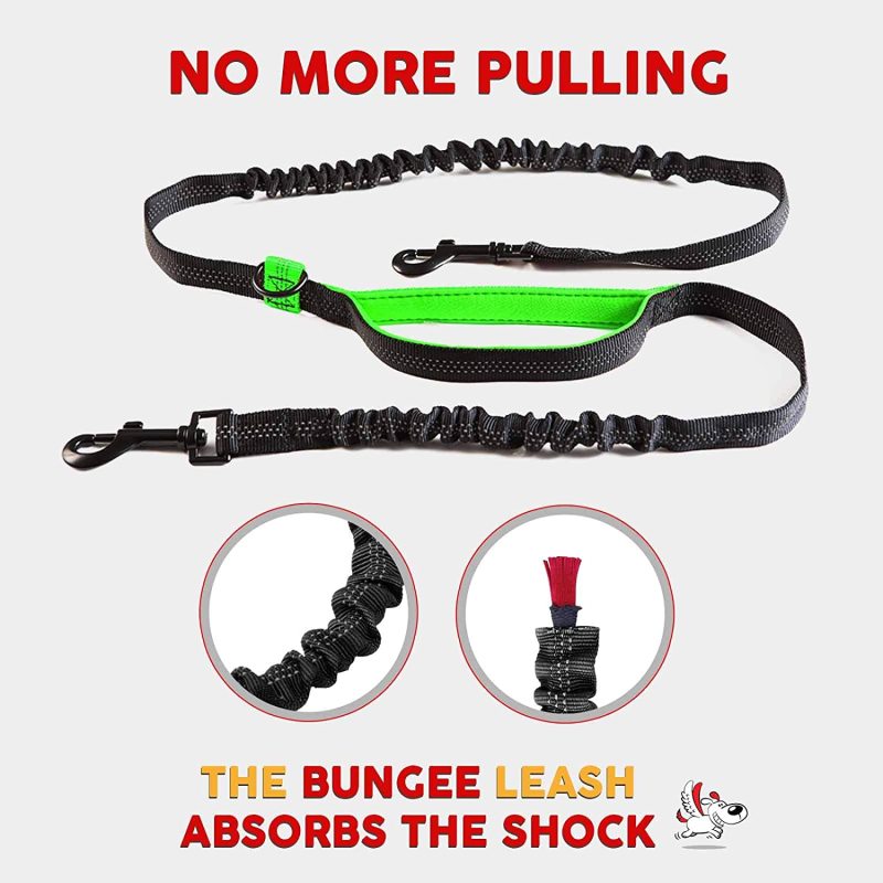 Leash Large Dogs Hands Free No Pull Dog Leashes for Running Hiking Training