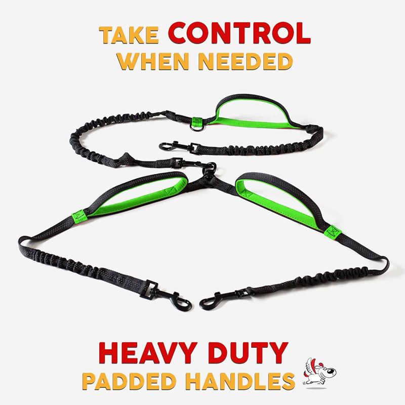 Leash Large Dogs Hands Free No Pull Dog Leashes for Running Hiking Training