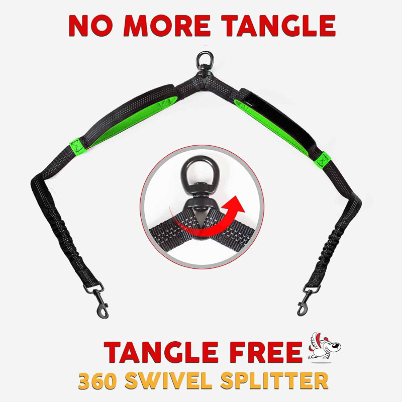 Leash Large Dogs Hands Free No Pull Dog Leashes for Running Hiking Training
