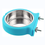 Removable Stainless Steel Feeder Bowls Cage for Cat Puppy