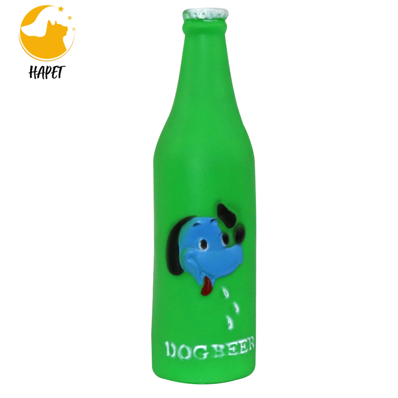 Beer Bottles Dog Chew Toy Novelty Play Toy Durable and Strong