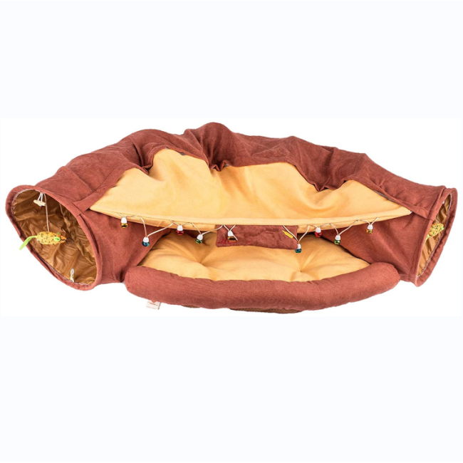 Cushion and Hammock Cat Cave Tunnel Bed For Pet
