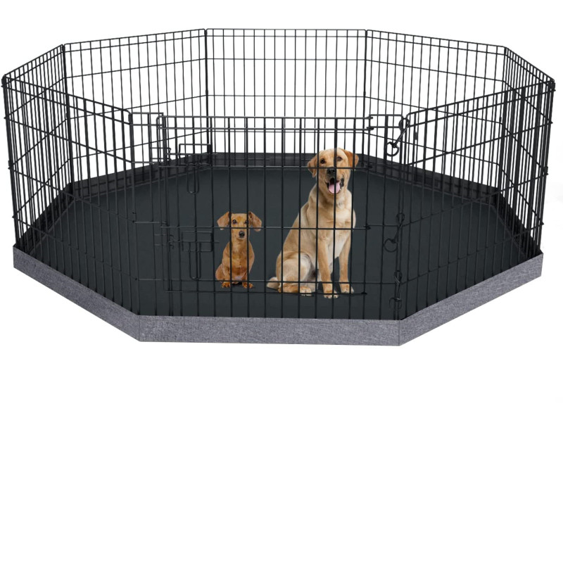 Pet Puppy Playpen Kennels Metal Dog Exercise Pen with Top Cover