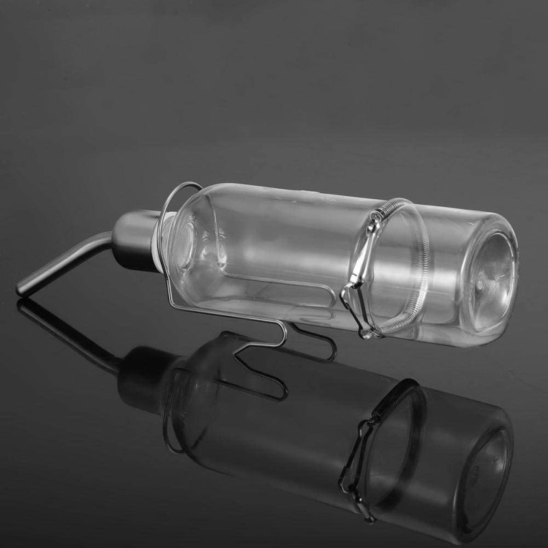 Water Feeder Pet Hanging Water Feeding Bottle No Drip Dispenser