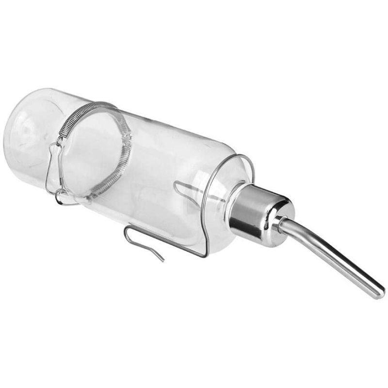 Water Feeder Pet Hanging Water Feeding Bottle No Drip Dispenser