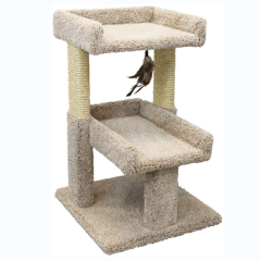 2 Level Cat Play Perch Cat Condos For Indoor Cat