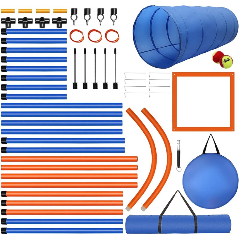 Dog Agility training Obstacle Agility Training Kit for Dog Pet Outdoor Games