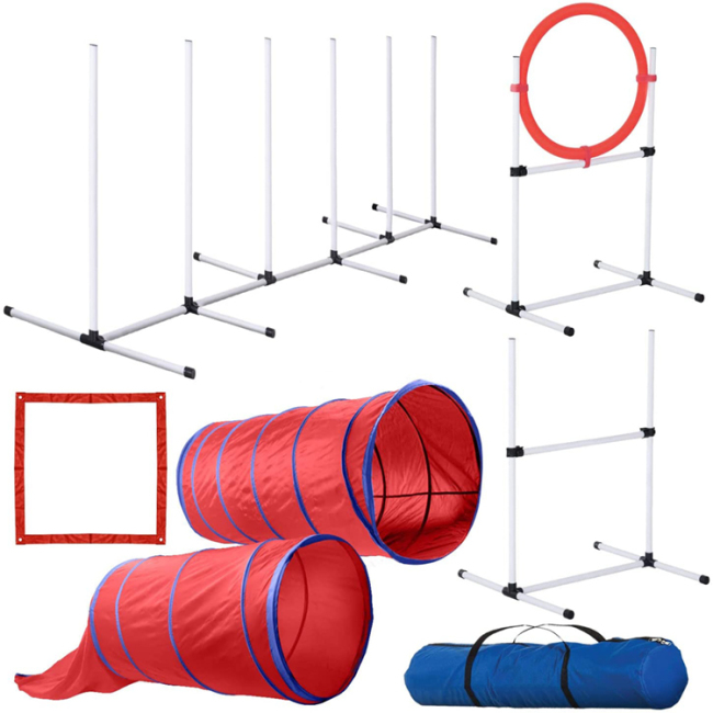 Dog Agility training Obstacle Agility Training Kit for Dog Pet Outdoor Games