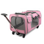Foldable Pet Stroller Travel Carrier Bag Pet Carrier with Detachable Wheels  for Dogs  Medium Cats