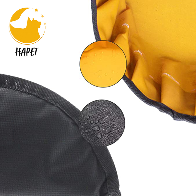 Factory wholesale waterproof dog food bowl collapsible nylon bag portable outdoor bearing hanging bag