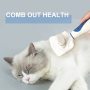 Self Cleaning Slicker Brush Cat and Dog Brush for Safe Shedding and Grooming