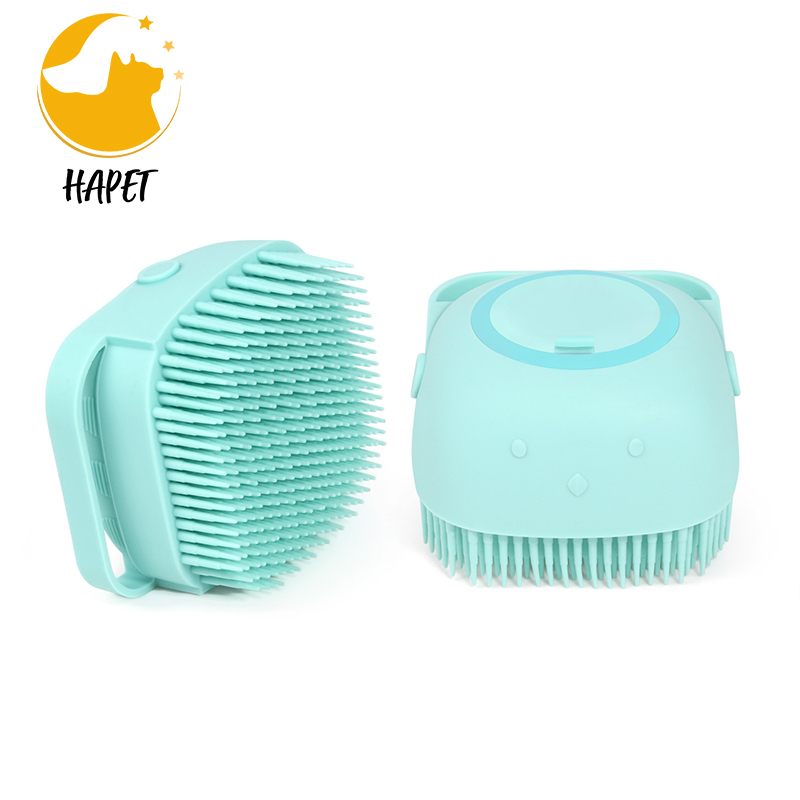 Pet Bath brush set Scrubbing brush silicone massage creative can fill liquid 80ml shower ball brush
