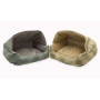 Patchwork Print Pet Bed Use In Living Room For Dog Sleeping