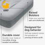 Orthopedic Memory Foam Dog Bed for Small, Medium, Large, Jumbo Dogs, Thick Pet Bed Waterproof Mattress with Washable Cover