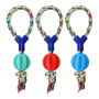 Hot sell Amazon hot pet dog teeth cleaning ball dog rope toy Wholesale