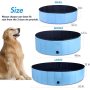 Foldable Dog Pool Portable Pet BathTub Large Indoor & Outdoor Collapsible Bathing Tub for Dogs and Cats