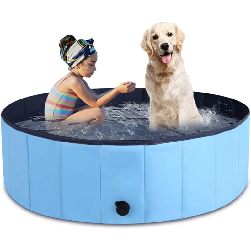 Foldable Dog Pool Portable Pet BathTub Large Indoor & Outdoor Collapsible Bathing Tub for Dogs and Cats