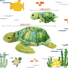 5 Pieces Plush Turtle Set 12 Inch Stuffed Sea Turtle Mom with 4 Little Plush Turtles Soft Plush Stuffed Animal Toys Tortoise Hug