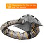 2 Packs for Indoor and Outdoor Cat Play House Cat Play Tunnel Easy to Connect with Two Zipper Doors