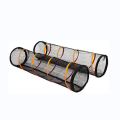 2 Packs for Indoor and Outdoor Cat Play House Cat Play Tunnel Easy to Connect with Two Zipper Doors