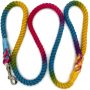 Ombre Rope Dog Leash Braided Cotton Heavy Duty Strong Durable Multi-Colored hemp dog leash rope
