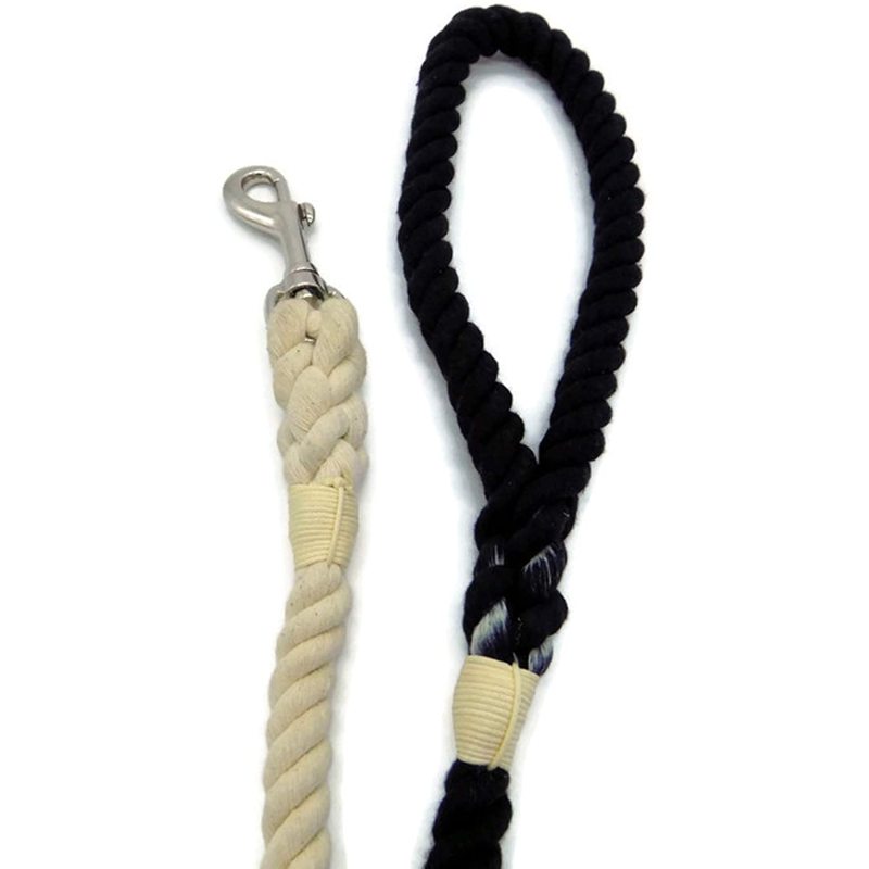Ombre Rope Dog Leash Braided Cotton Heavy Duty Strong Durable Multi-Colored hemp dog leash rope