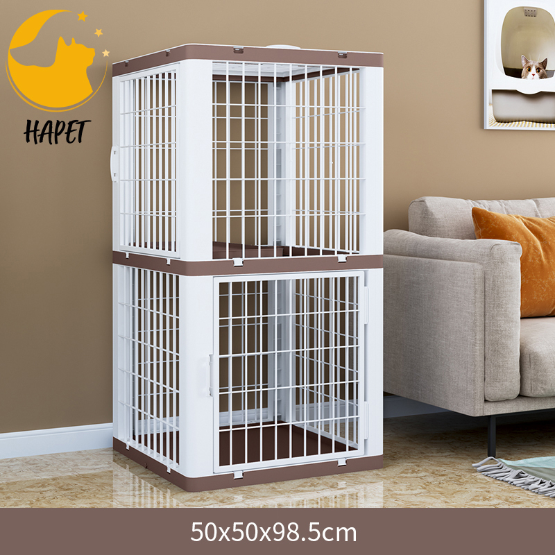Large Cat Cage Crate Pet Playpen Detachable Dense Metal Wire Ferret Cage Indoor Cat Kennels