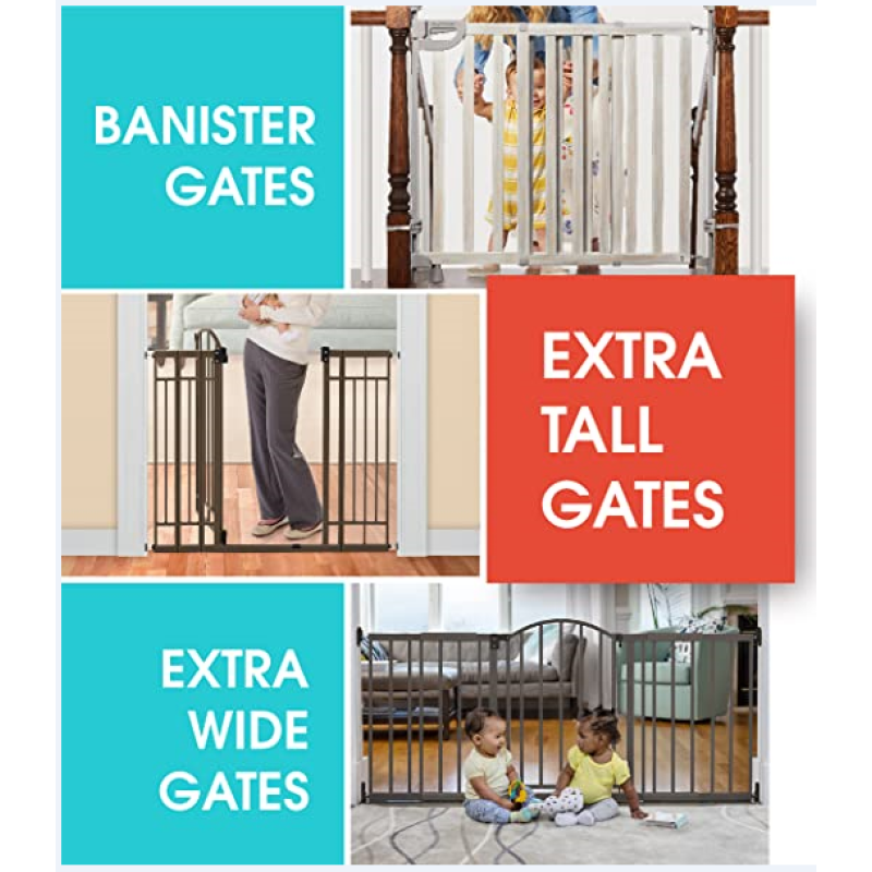 Extra Tall Decor Safety Baby Gate, Fits Openings 28.75-39.75