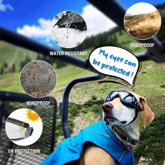Anti-Dust Snowproof Dog UV Sunglasses Windproof with Elastic Straps For Pet