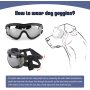 Anti-Dust Snowproof Dog UV Sunglasses Windproof with Elastic Straps For Pet