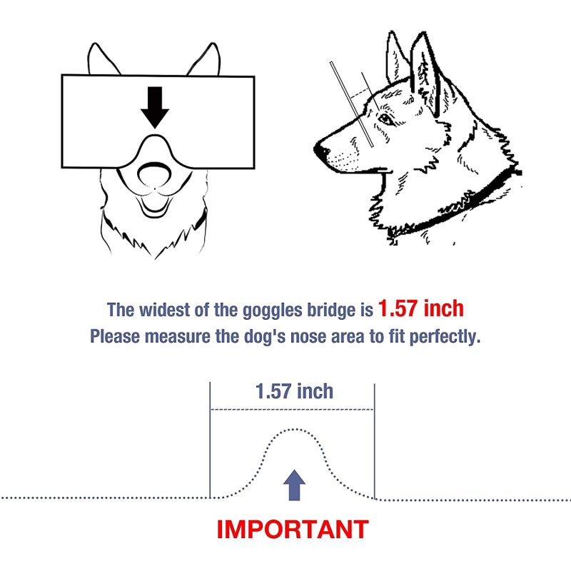 Anti-Dust Snowproof Dog UV Sunglasses Windproof with Elastic Straps For Pet