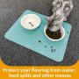 Dog and Cat Waterproof Anti-Slip Placemat Pet Water Feeding Mats Suitable for Pets Spilling on Floor